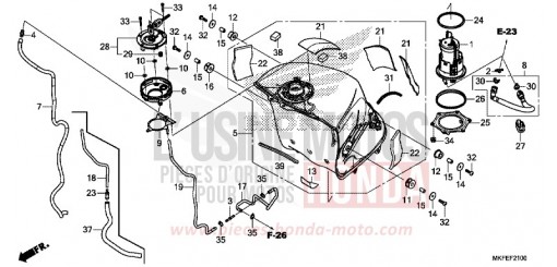 SERBATOIO CARBURANTE/POMPA CARBURANTE CBR1000RAK di 2019